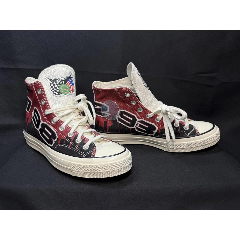 Converse Chinatown Market Jeff‎ Hamilton Shoes Mens Size 8 Bulls 91 98 Red NBA